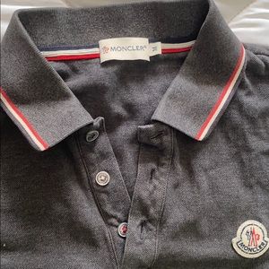 Gray Moncler Polo